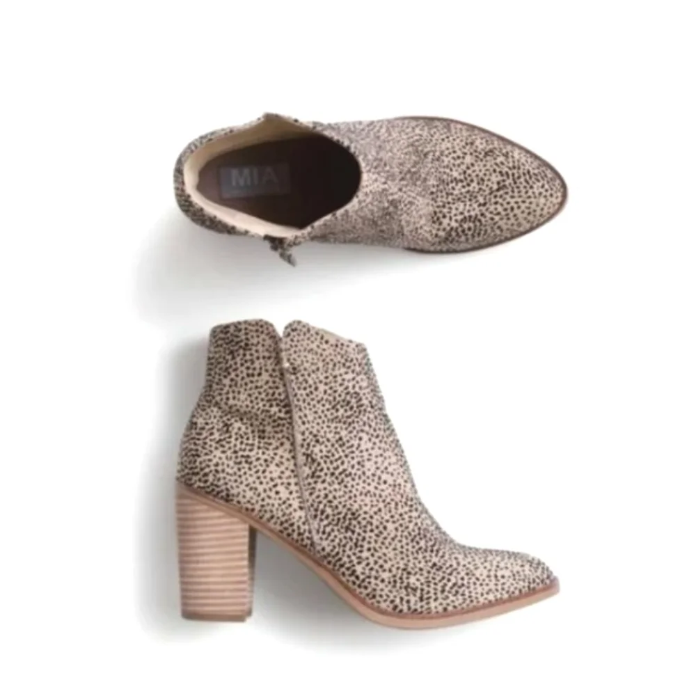 MIA Tracee Bootie 11 leopard print